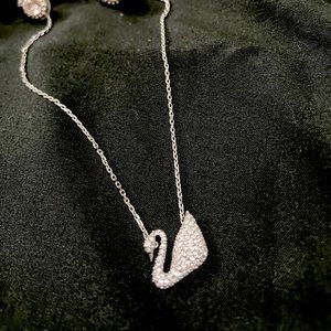 Authentic Swarovski set, necklace and earring.